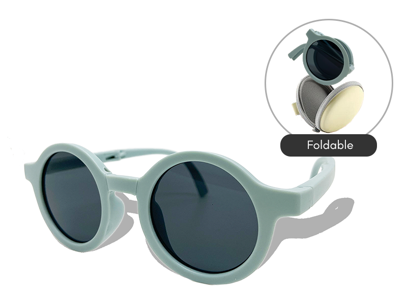 Foldable Kids Sunglasses (Blue)